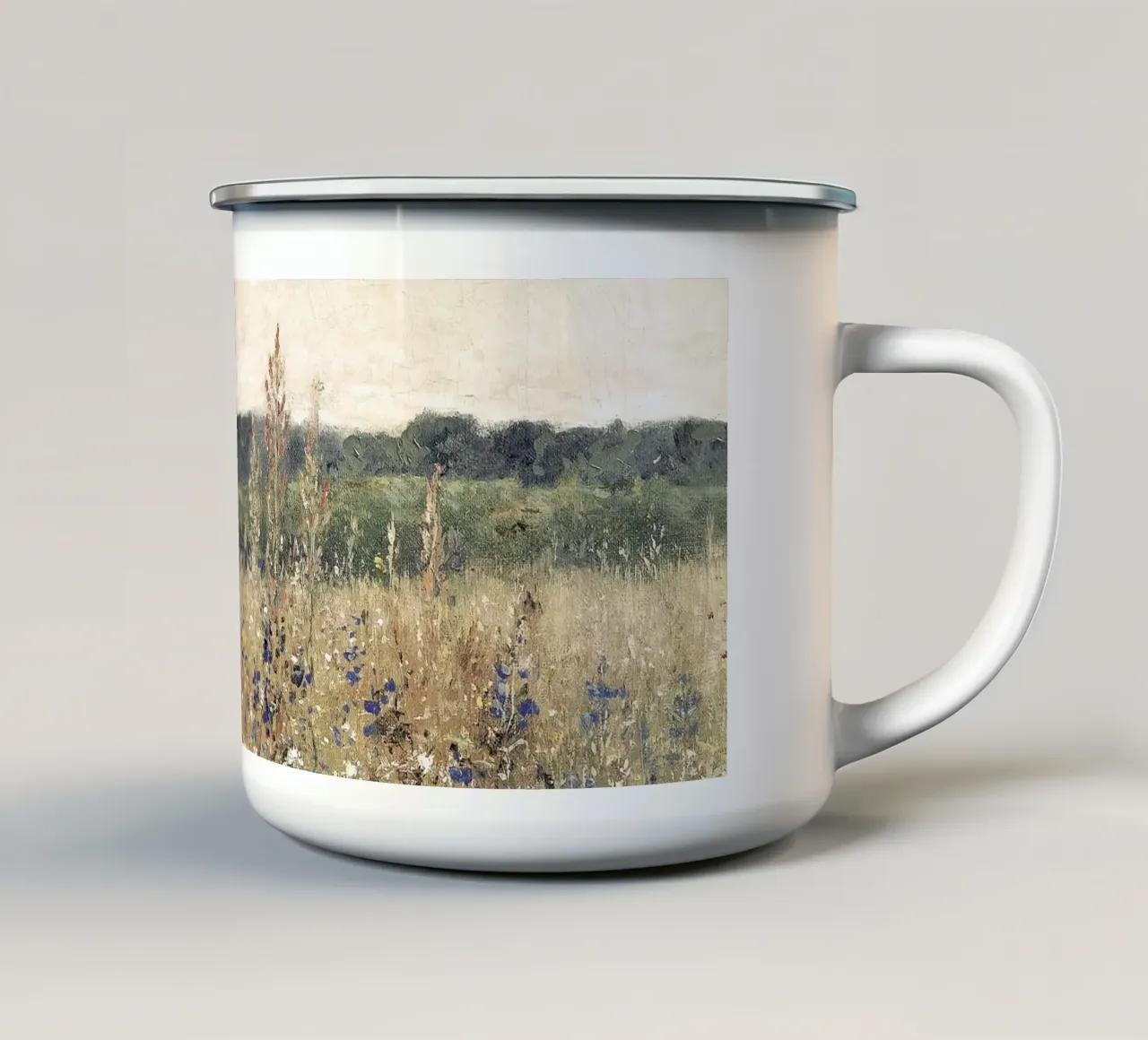 Flower Field Landscape tazza in smalto da apoloprints