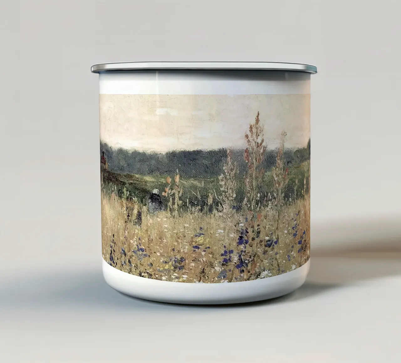 Flower Field Landscape tazza in smalto da apoloprints