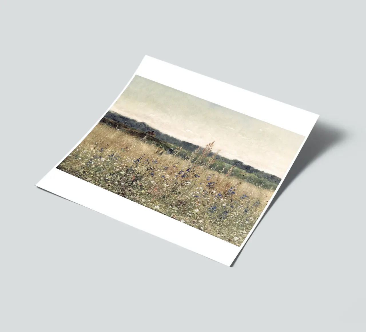Flower Field Landscape Stickerbogen von apoloprints