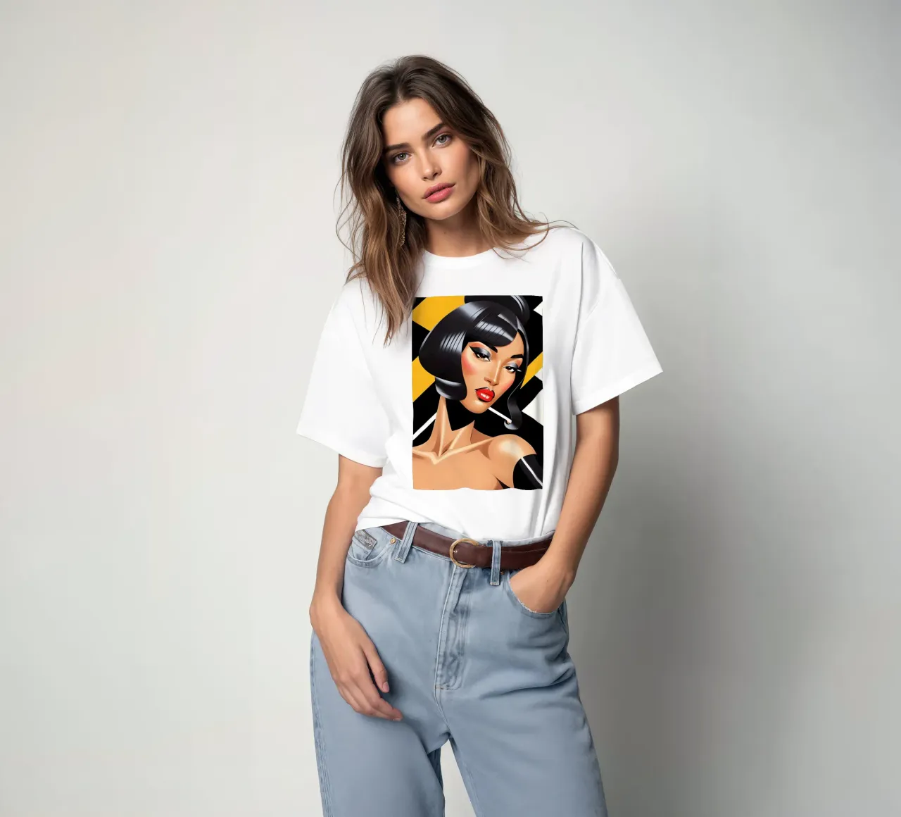 MODA RETRÒ GEOMETRICA VOGUE t-shirt da ART DECO