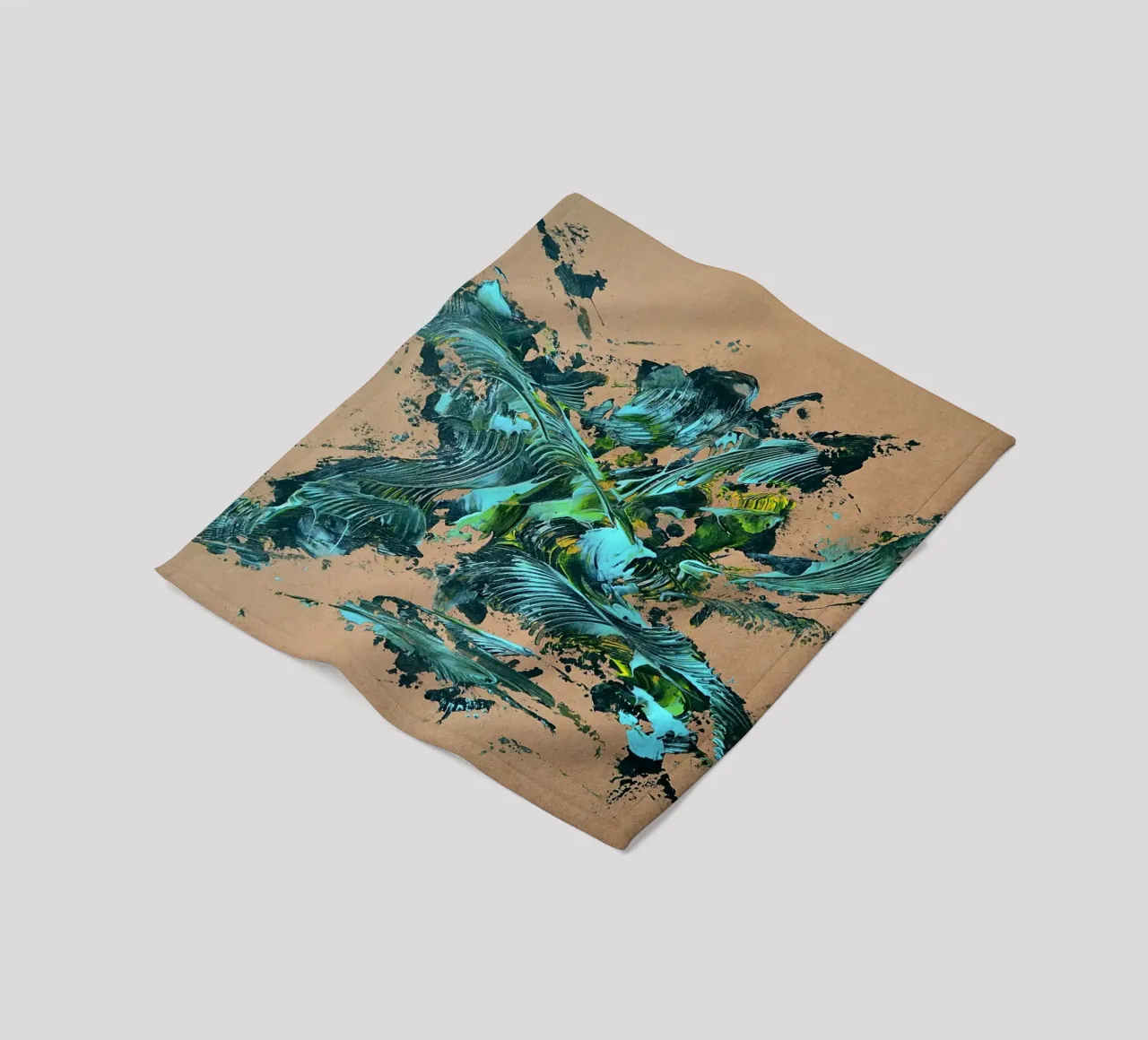 NATURAL STYLE 29 coperta in pile da Thierry Vobmann Abstract painting