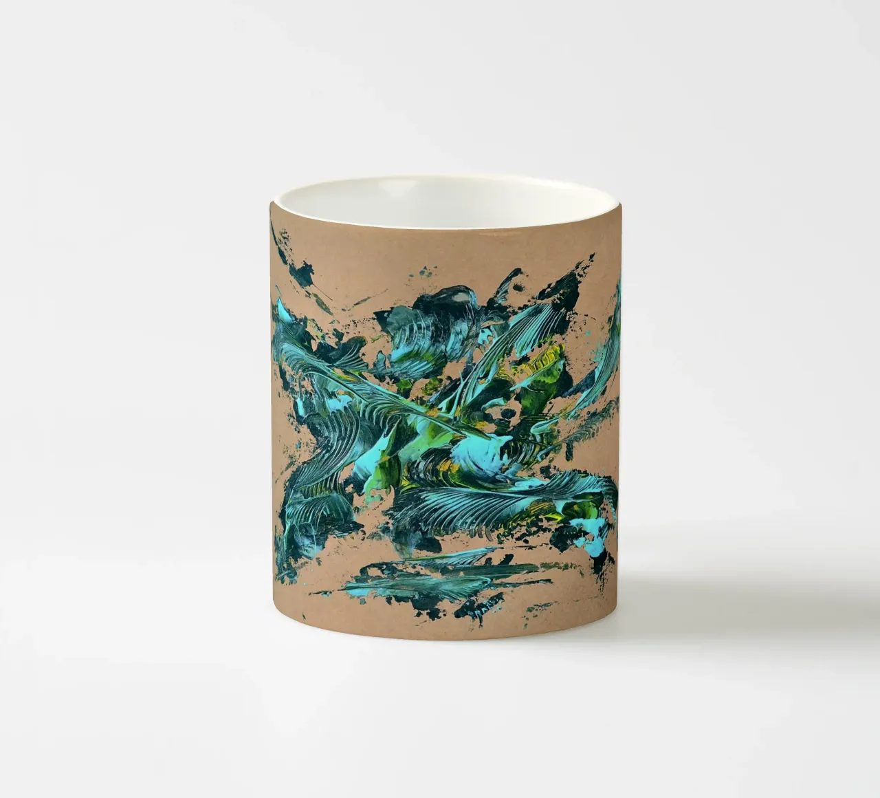 NATURAL STYLE 29 tazza in ceramica da Thierry Vobmann Abstract painting