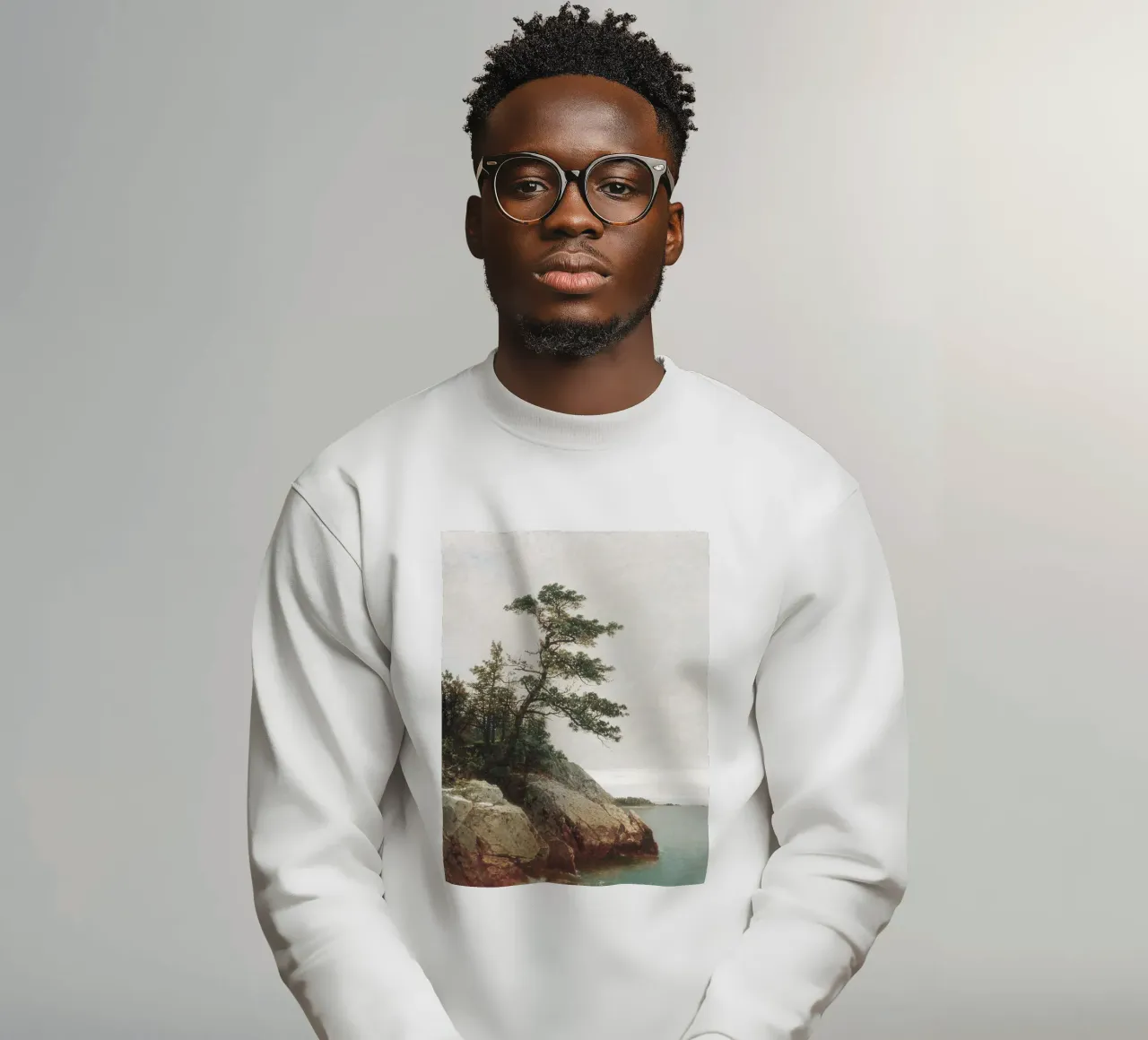 Pine Coast Landscape sweatshirt by apoloprints