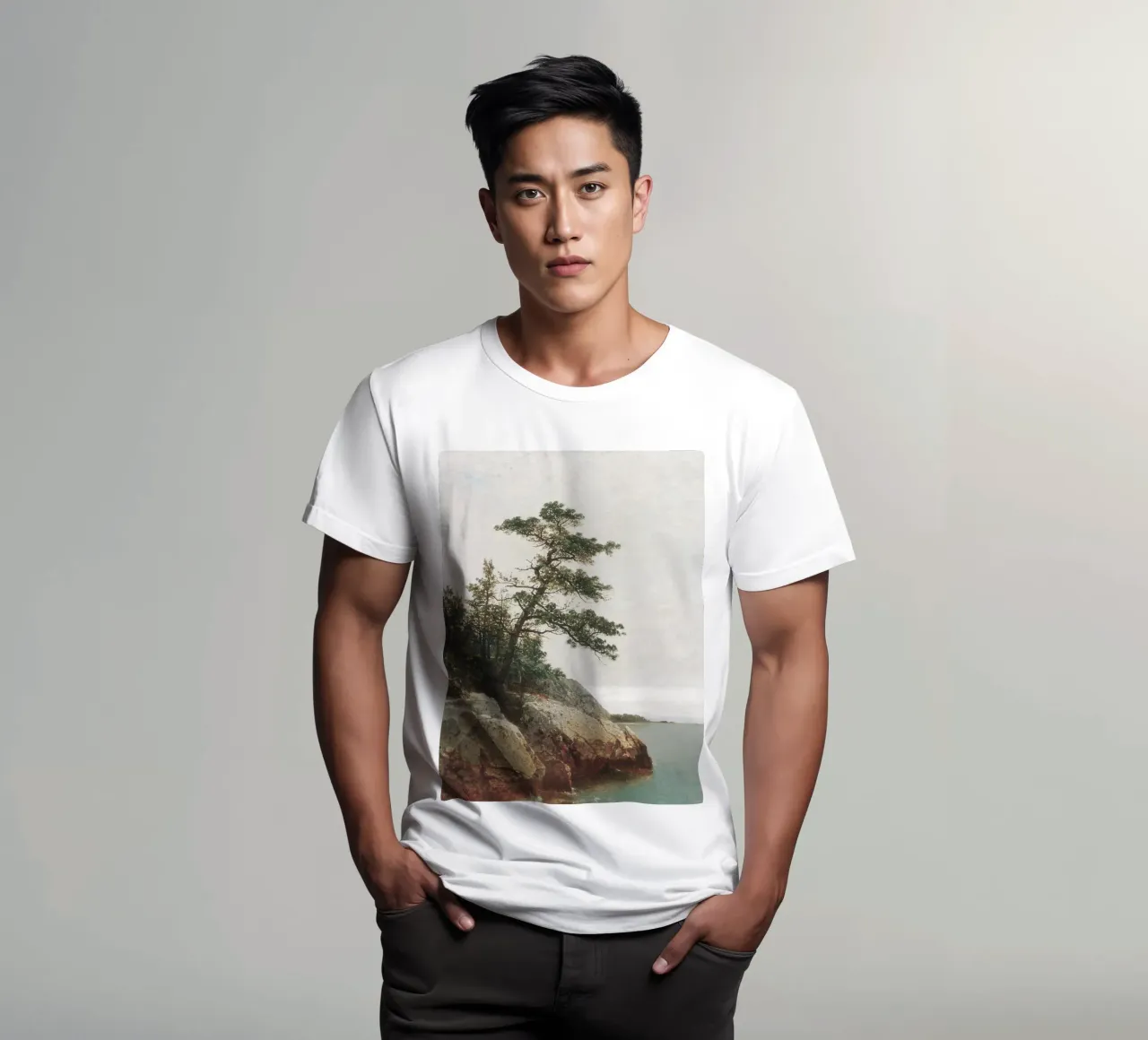 Pine Coast Landscape t-shirt da apoloprints