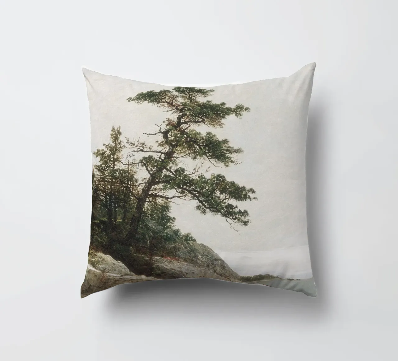 Pine Coast Landscape cuscino da apoloprints