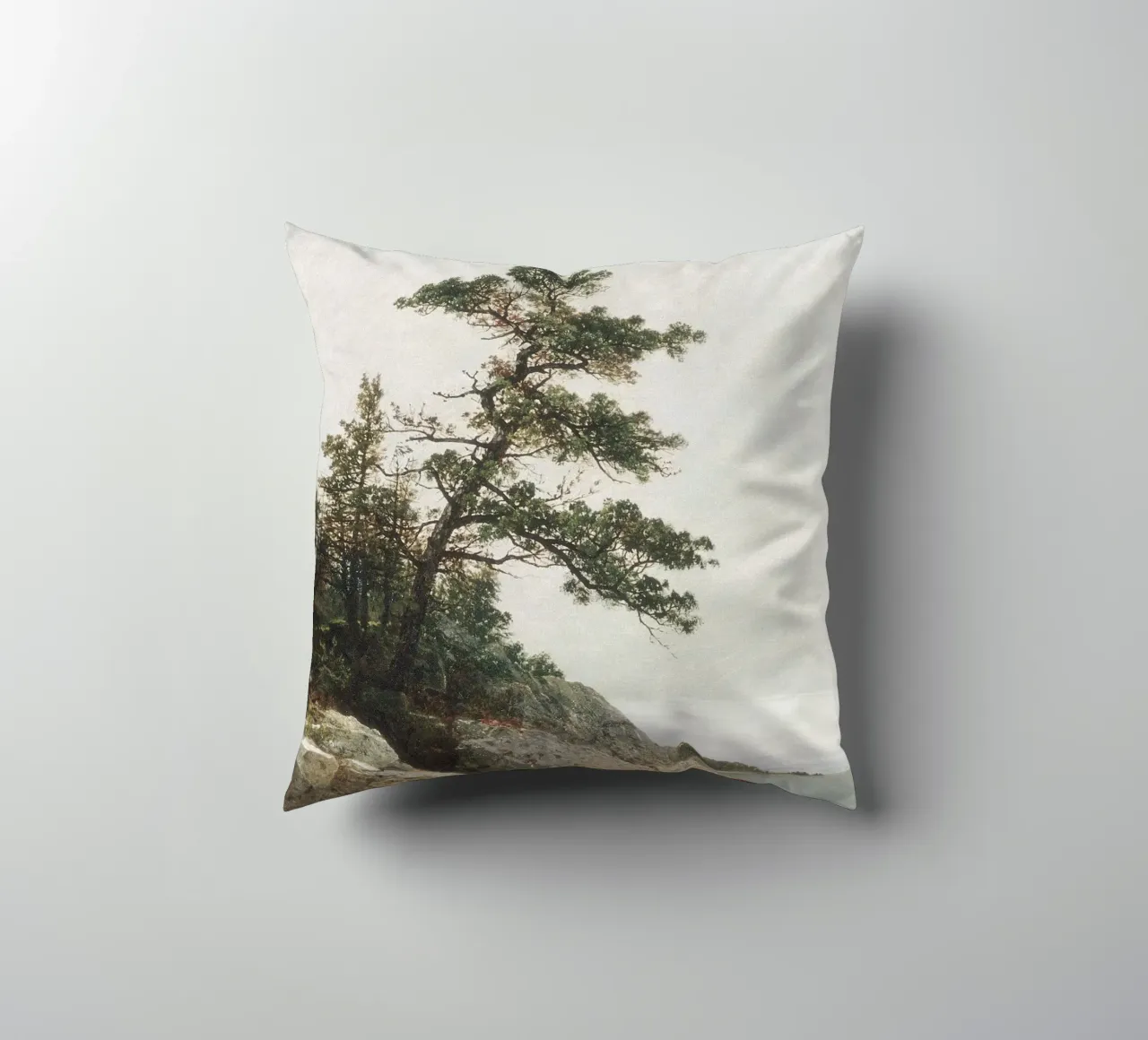 Pine Coast Landscape cuscino da apoloprints