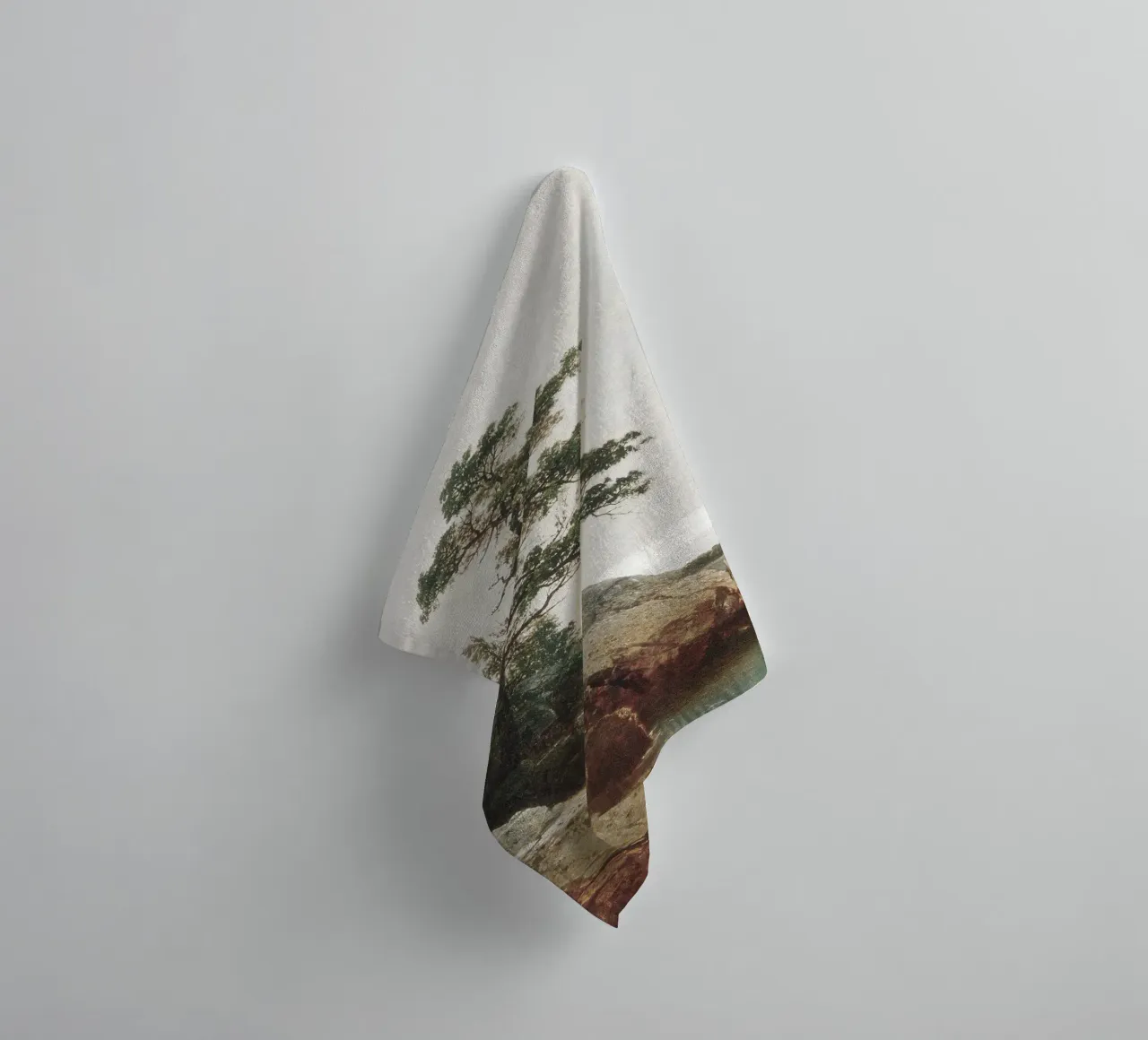 Pine Coast Landscape asciugamano da bagno da apoloprints