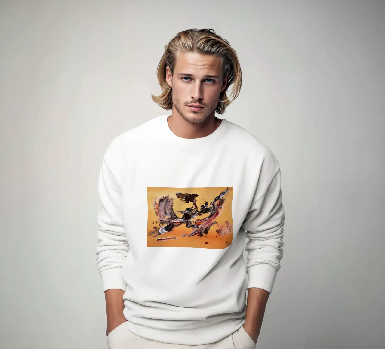IDEAL GIFT 125 sudadera de Thierry Vobmann Abstract painting