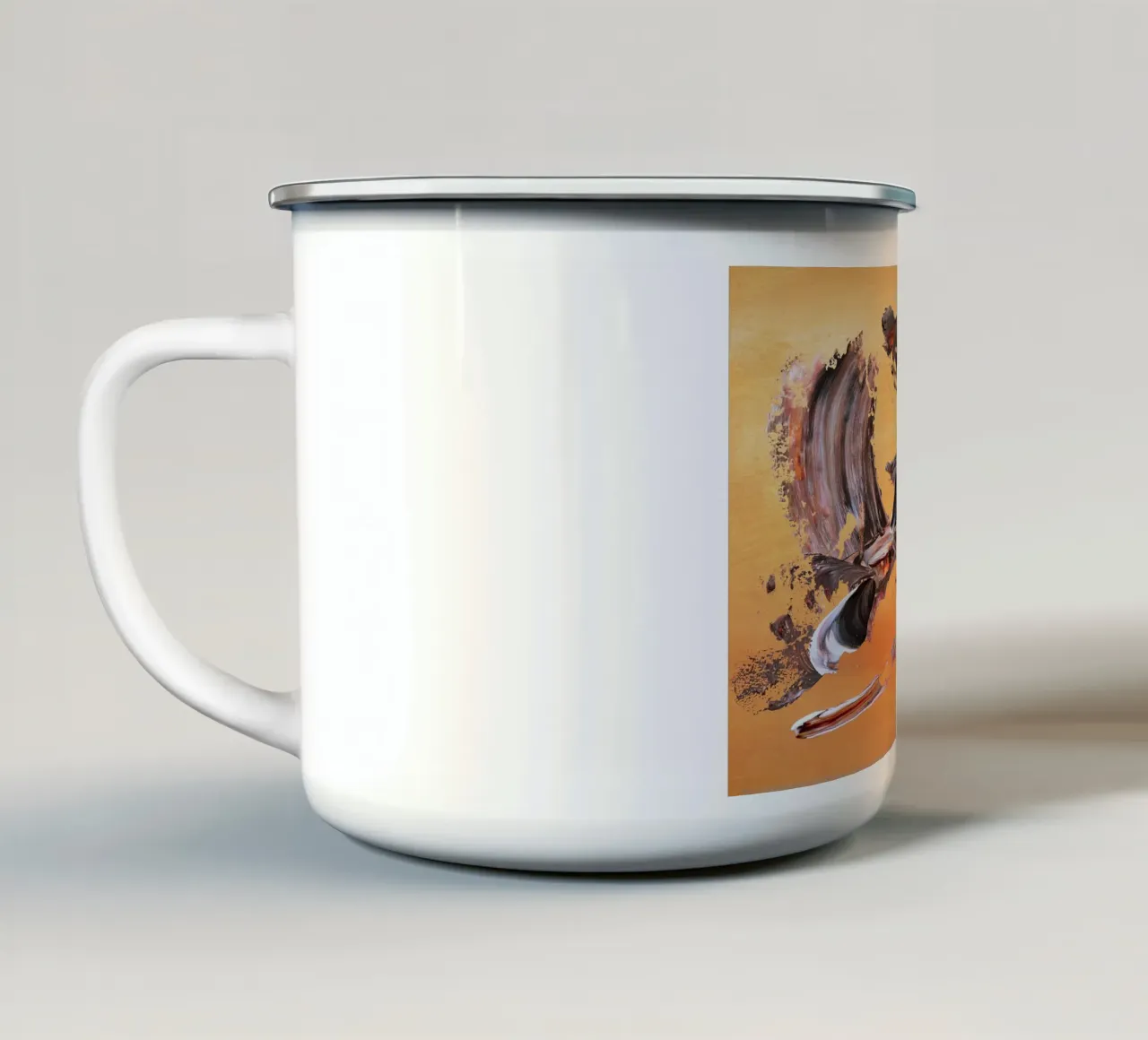 IDEAL GIFT 125 tazza in smalto da Thierry Vobmann Abstract painting