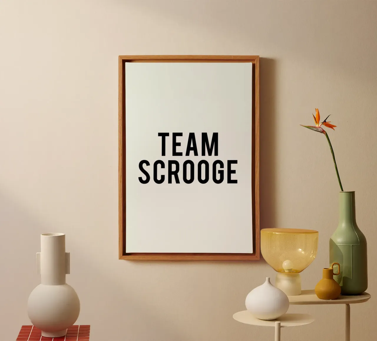Team Scrooge tela con Cornice a cassetta da Studio One