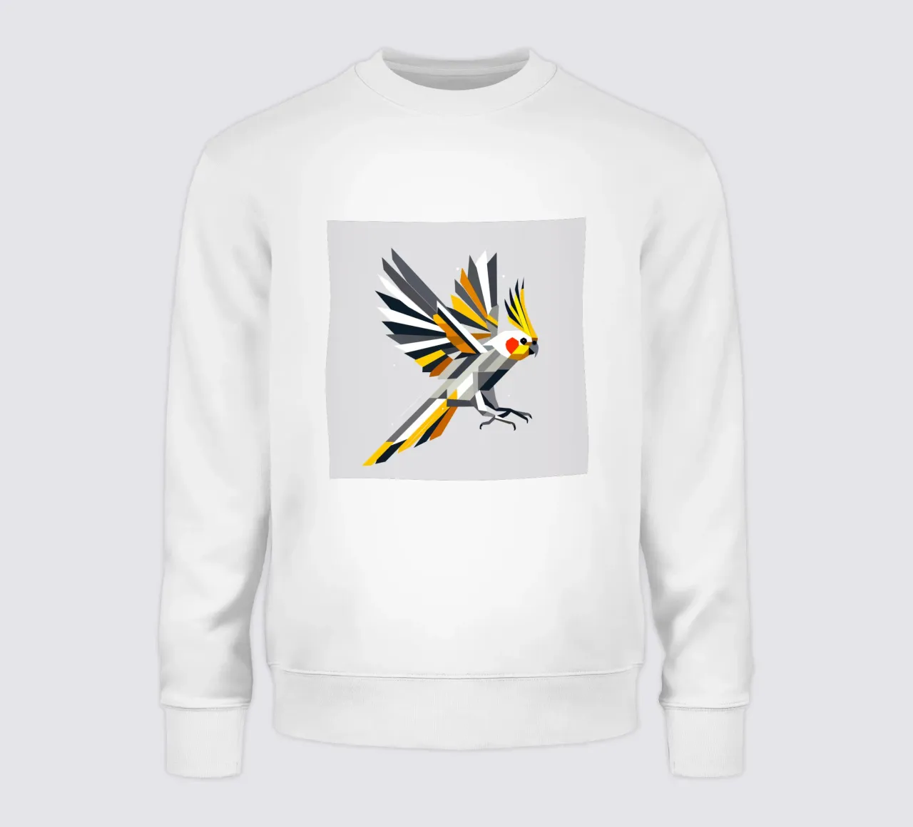 Cacatua geometrico e colorato felpa da namosh