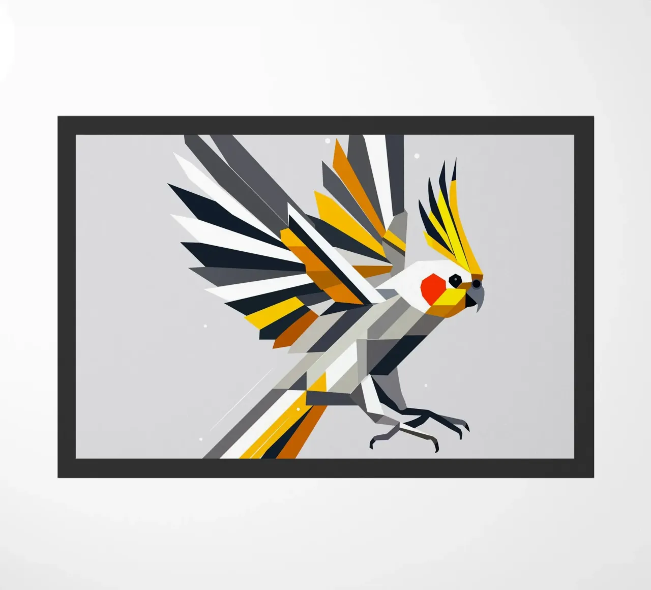 Cacatua geometrico e colorato zerbino da namosh