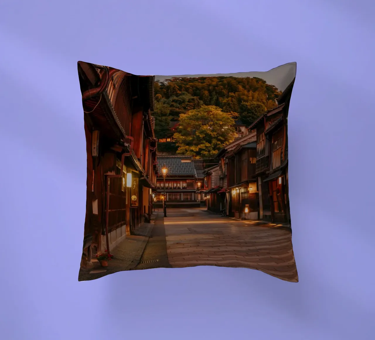 Il tramonto a Kanazawa in Giappone cuscino da Marcel Bisig
