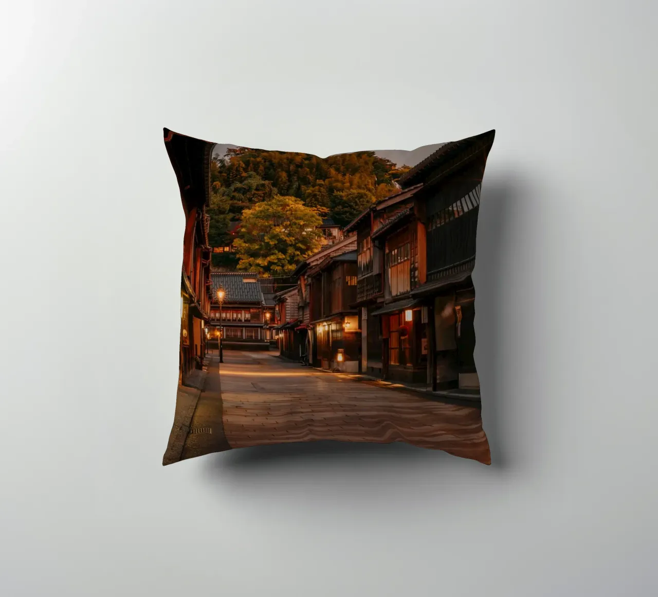 Il tramonto a Kanazawa in Giappone cuscino da Marcel Bisig