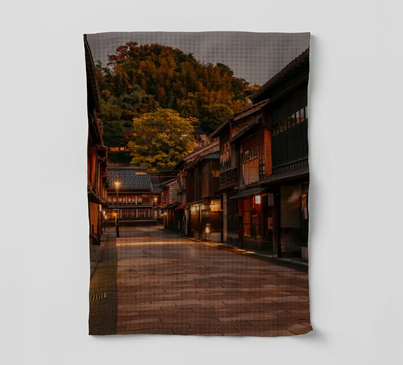 Il tramonto a Kanazawa in Giappone canovaccio da cucina da Marcel Bisig