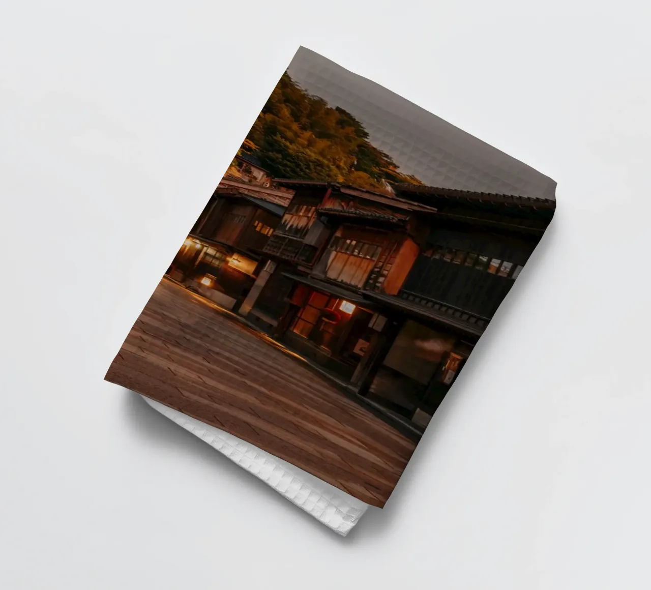 Il tramonto a Kanazawa in Giappone canovaccio da cucina da Marcel Bisig