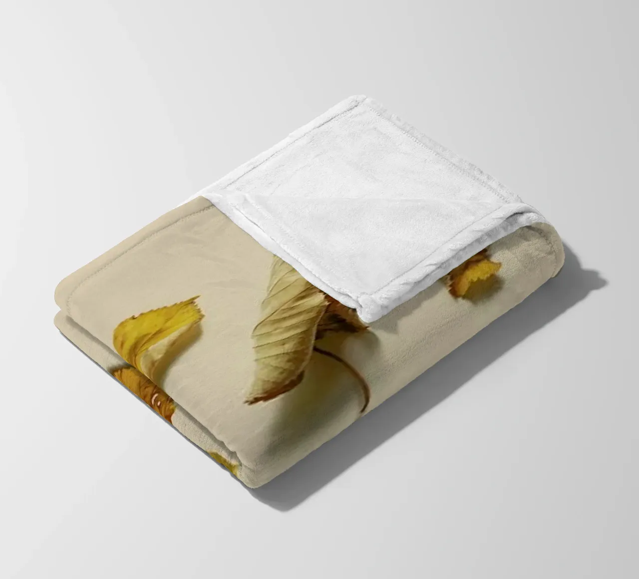 COMPOSIZIONE FOGLIE VI coperta in pile da Elena Veronese
