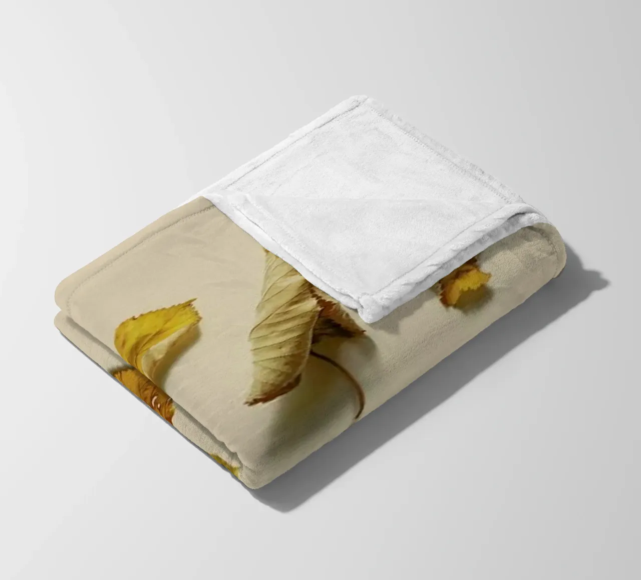 COMPOSIZIONE FOGLIE VI coperta in pile da Elena Veronese