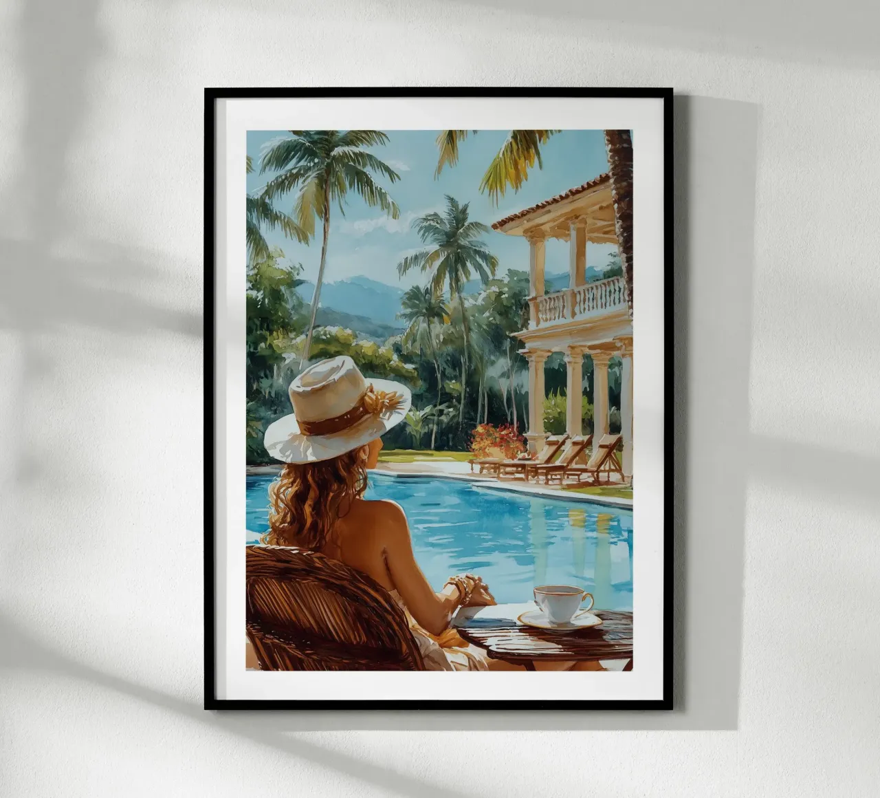 Relaxing by the pool hahnemühle by Shores & Skies