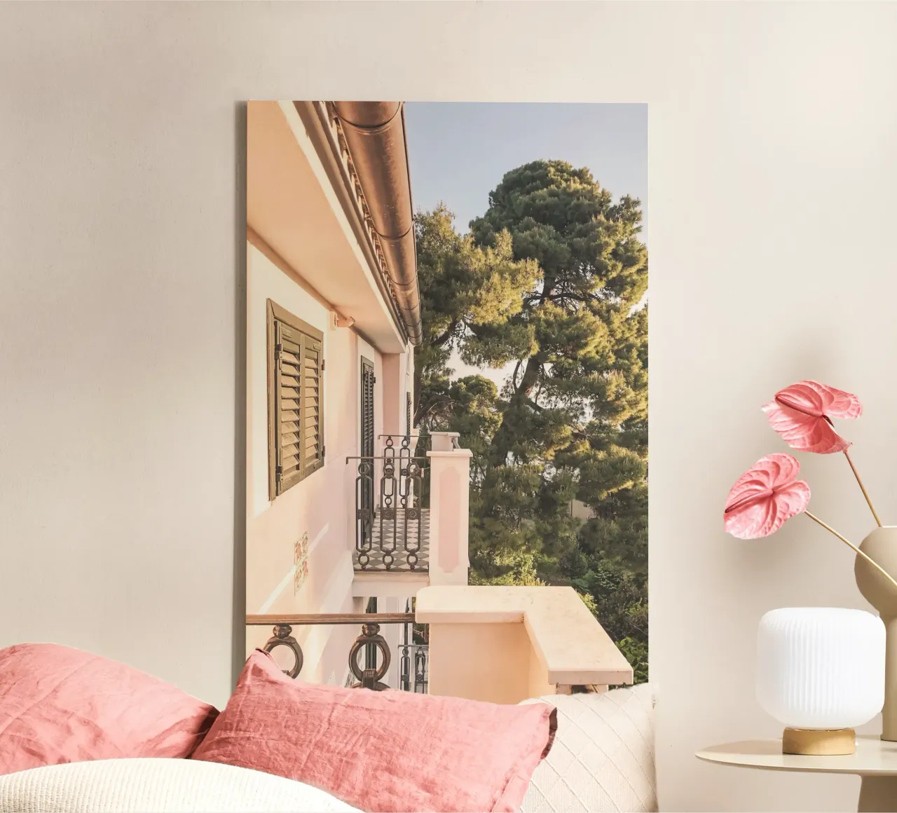 Puglia, Italy I Italian villa at sunset canvas by Julie Travel Photography