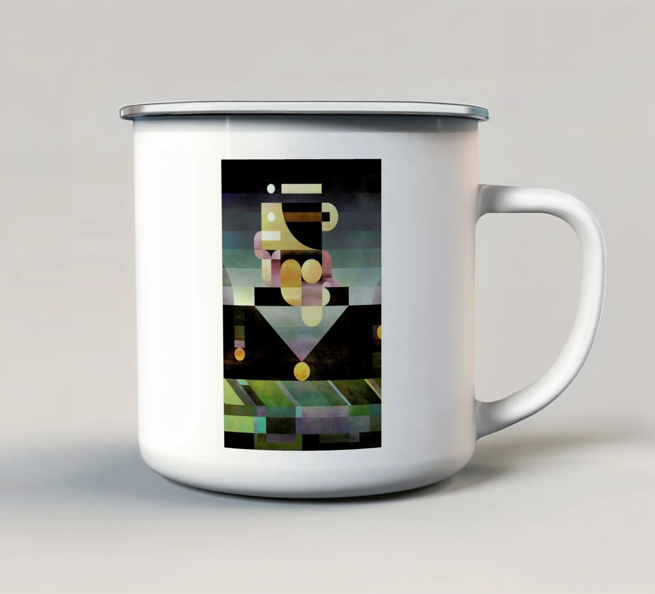 Unstable Thinker tazza in smalto da Antony Squizzato