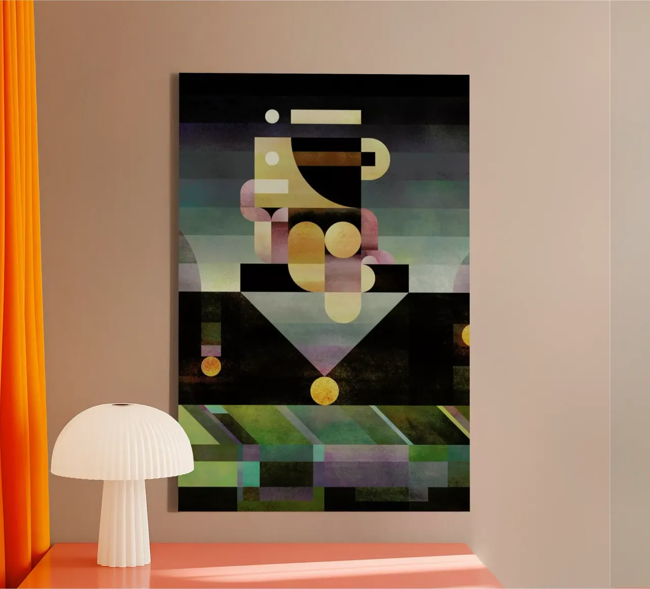 Unstable Thinker toile avec Caisse américaine de Antony Squizzato