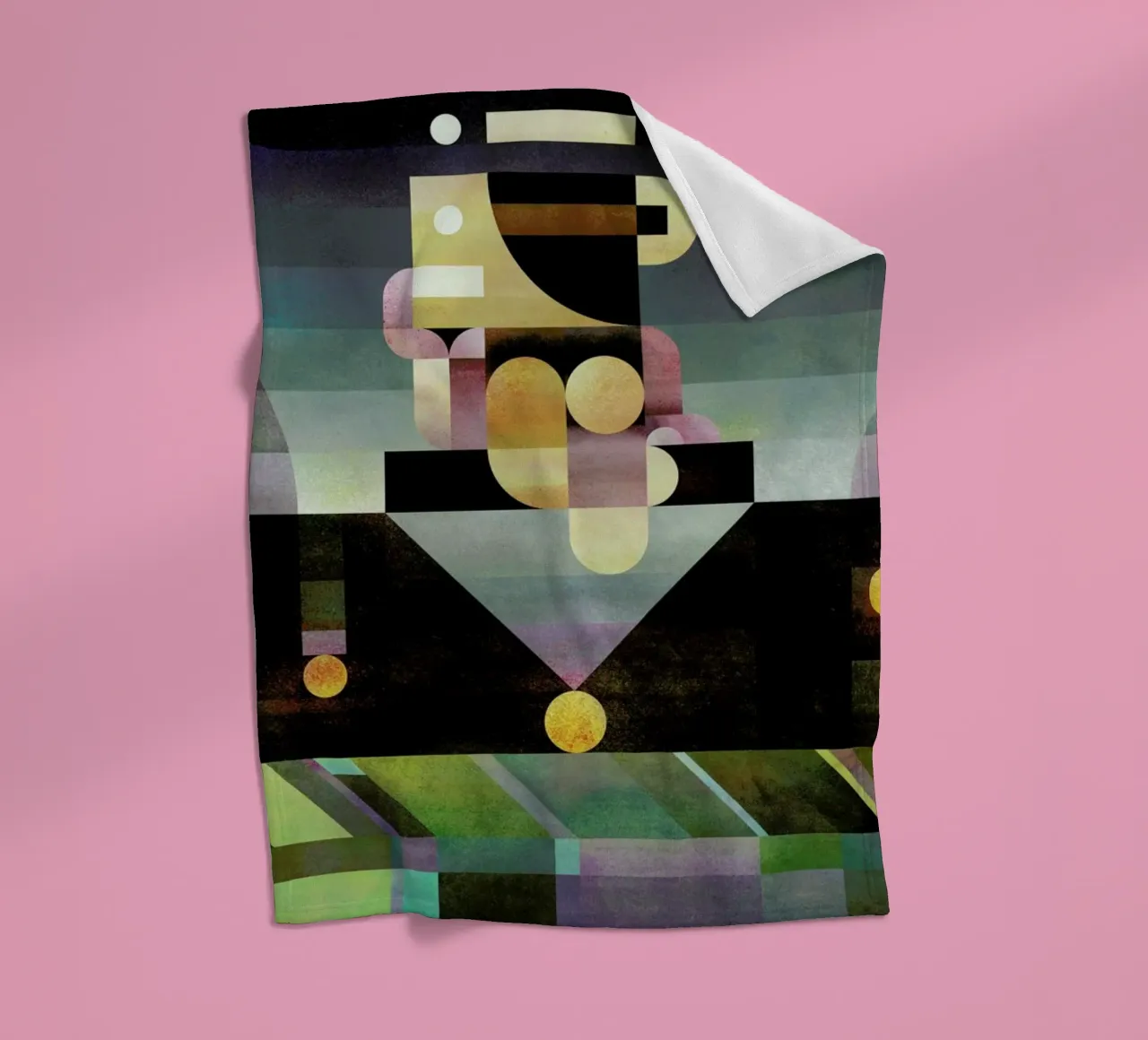 Unstable Thinker fleece blanket by Antony Squizzato