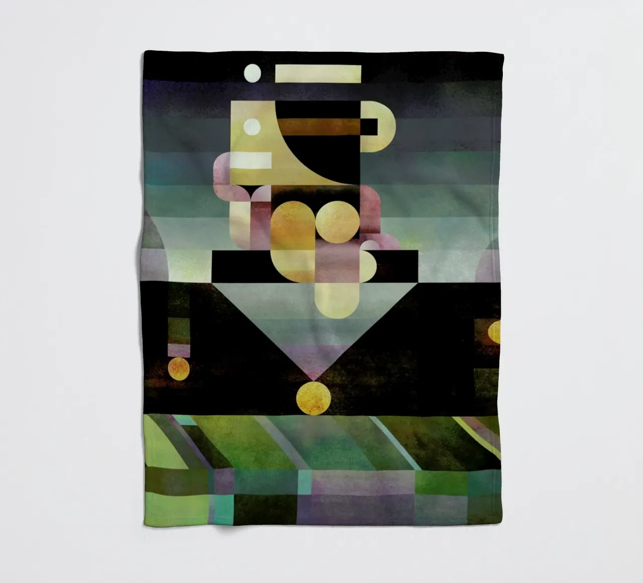 Unstable Thinker fleece blanket by Antony Squizzato