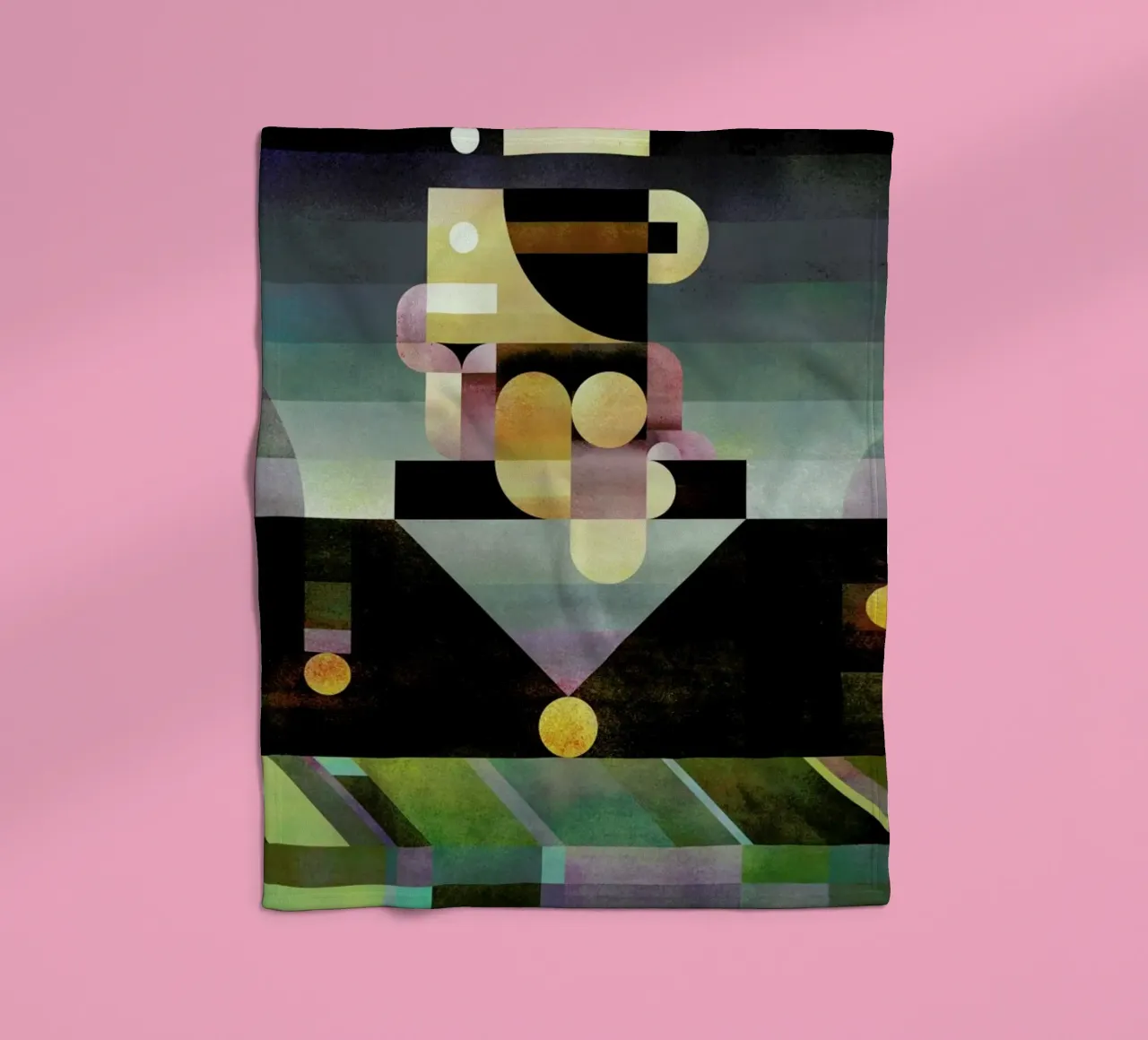 Unstable Thinker fleece blanket by Antony Squizzato