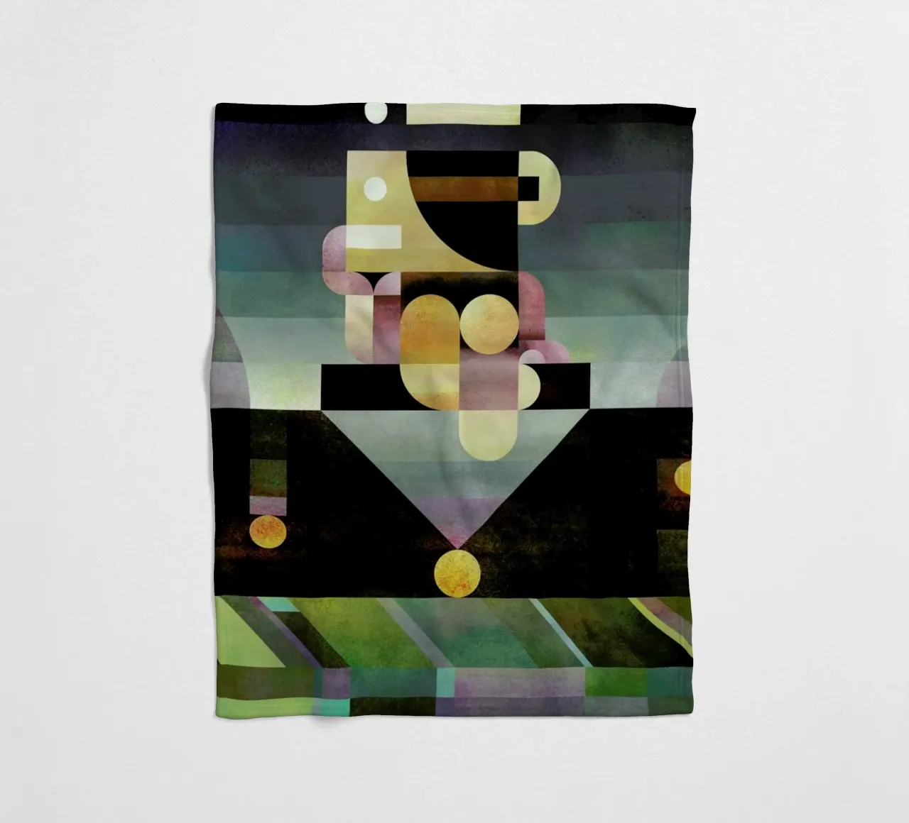 Unstable Thinker fleece blanket by Antony Squizzato