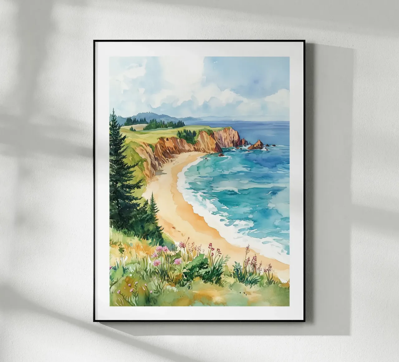 Incantevole scenario costiero plexiglass da Shores & Skies