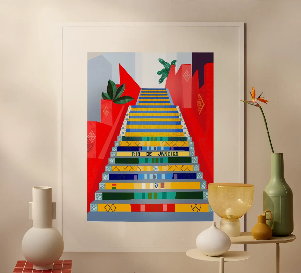 Rio de Janerio, Brazil poster with plastic frame by PetrArts