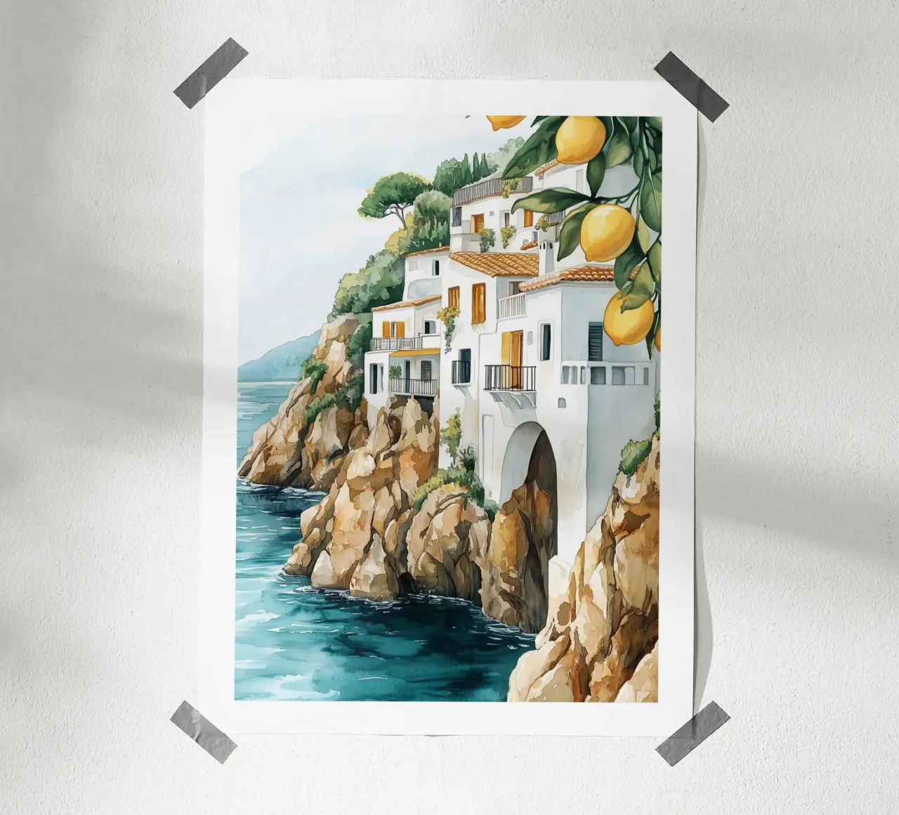 Case mediterranee poster da Shores & Skies