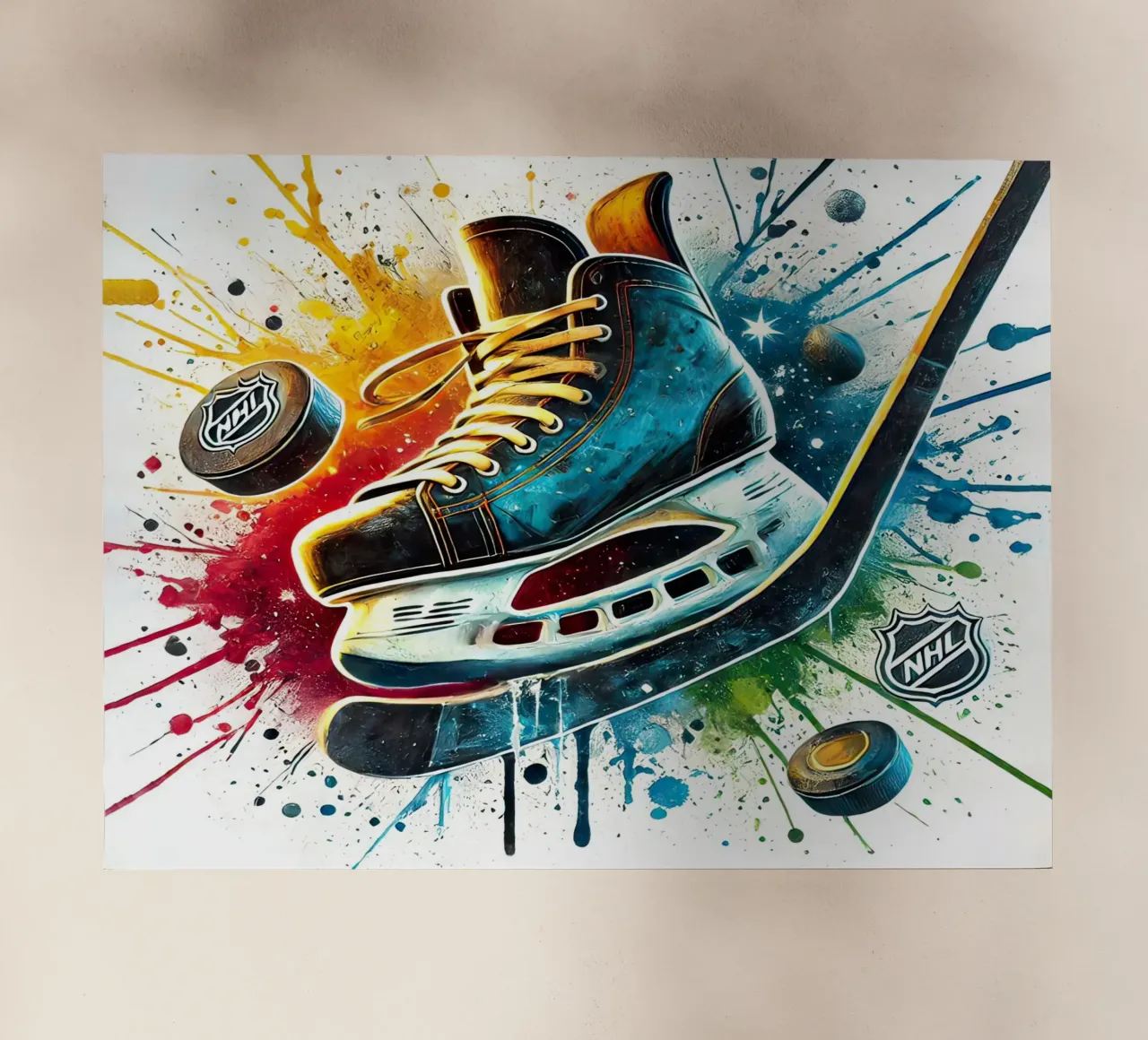 stivale da hockey pellicola backlit da 🎁 ARTVI-SHOP