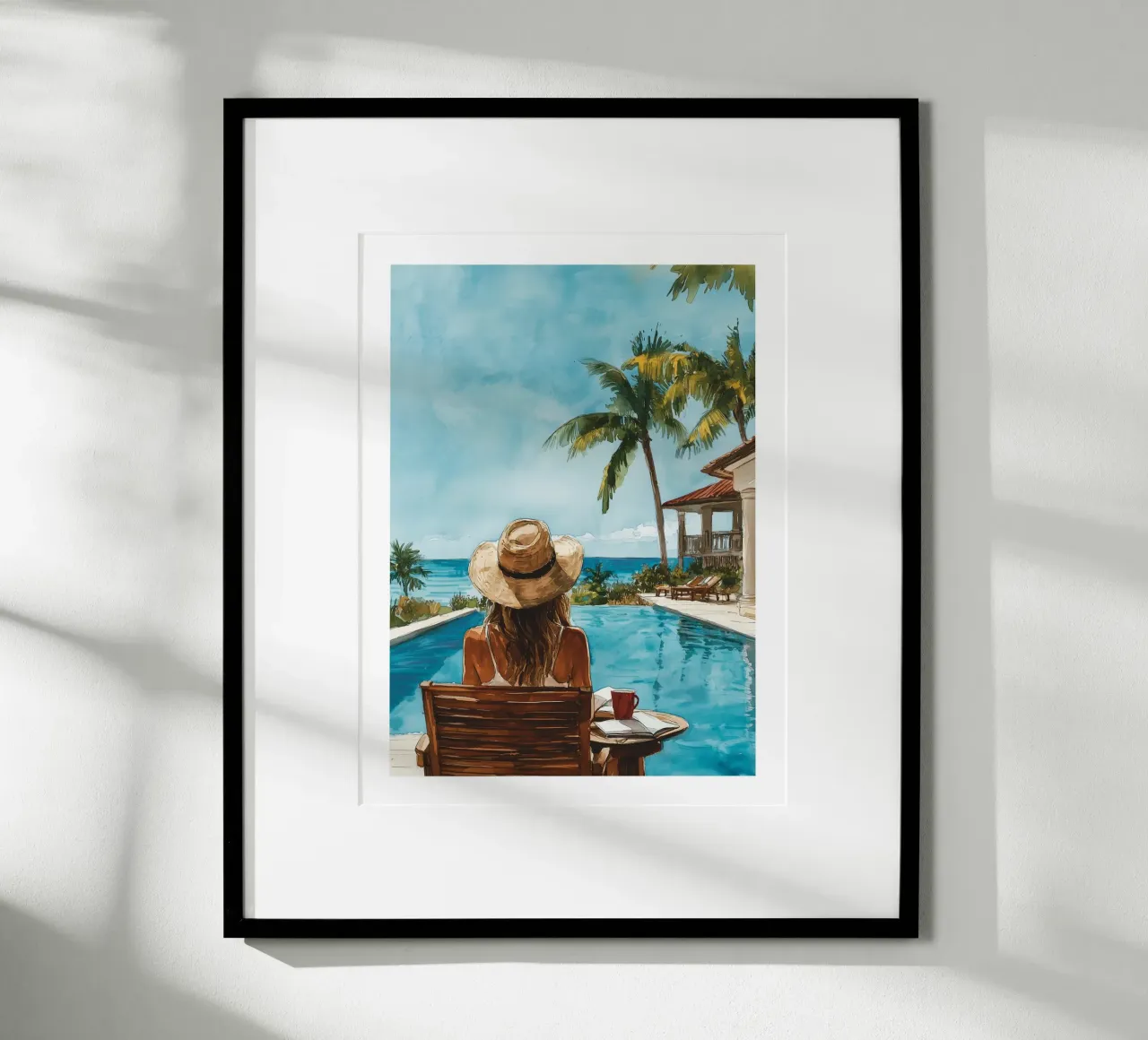 Piscine avec vue sur la mer hahnemühle de Shores & Skies
