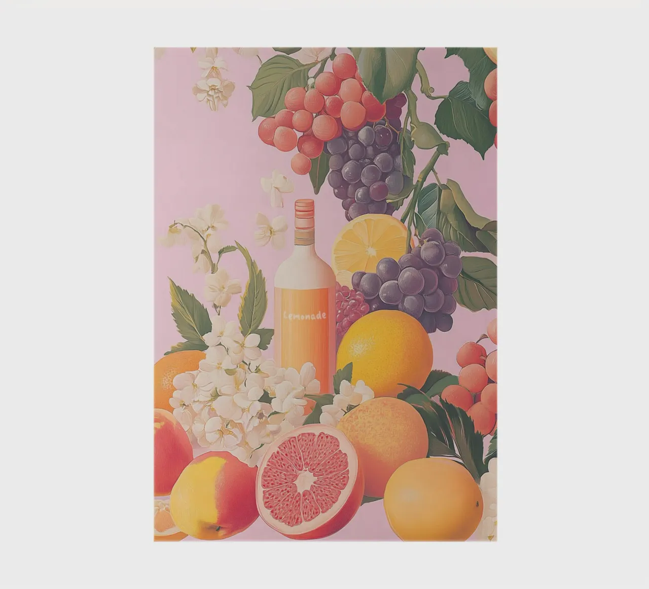 Limonata con frutta estiva diario da Carinaprint