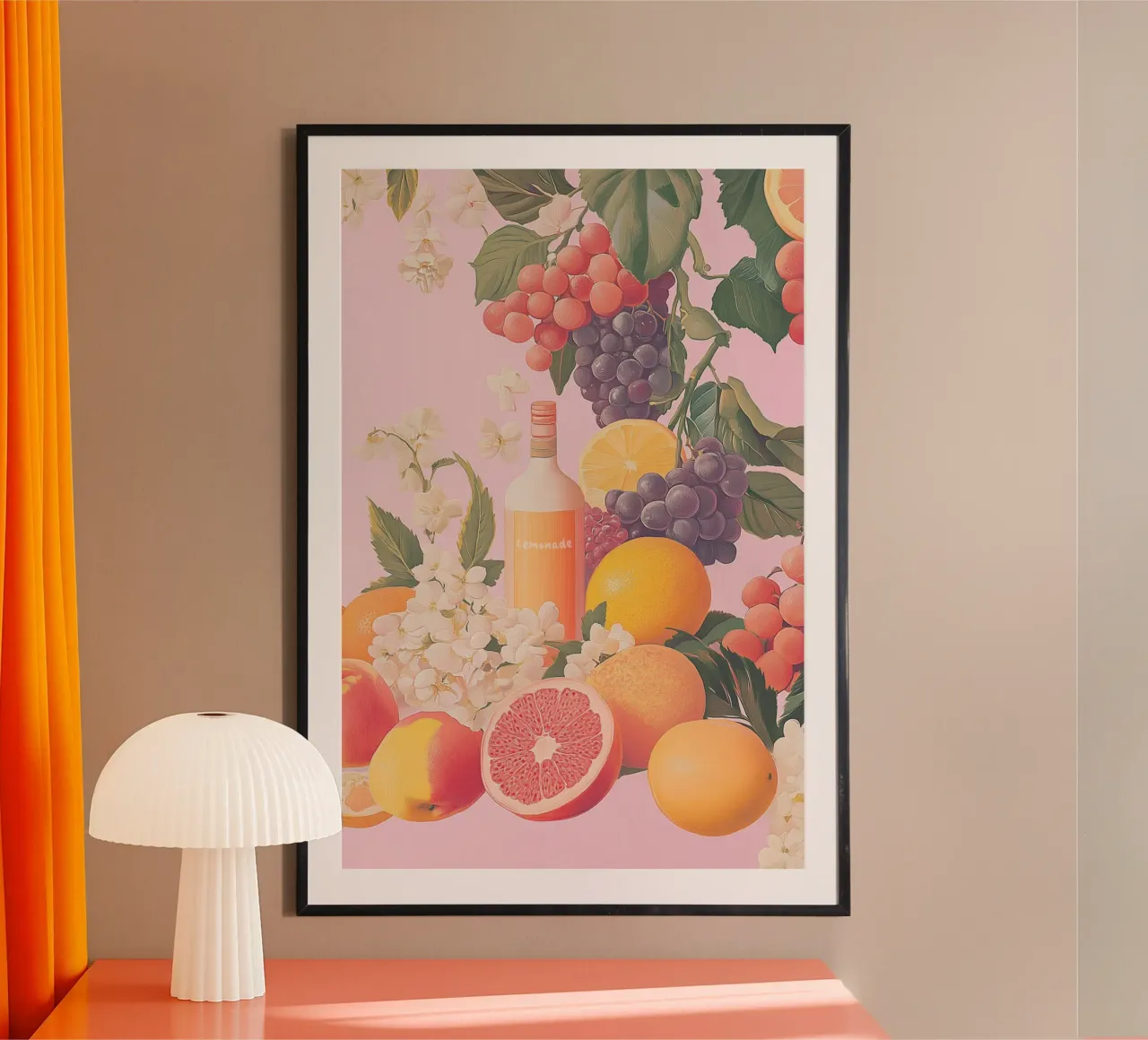 Limonata con frutta estiva carta hahnemühle da Carinaprint