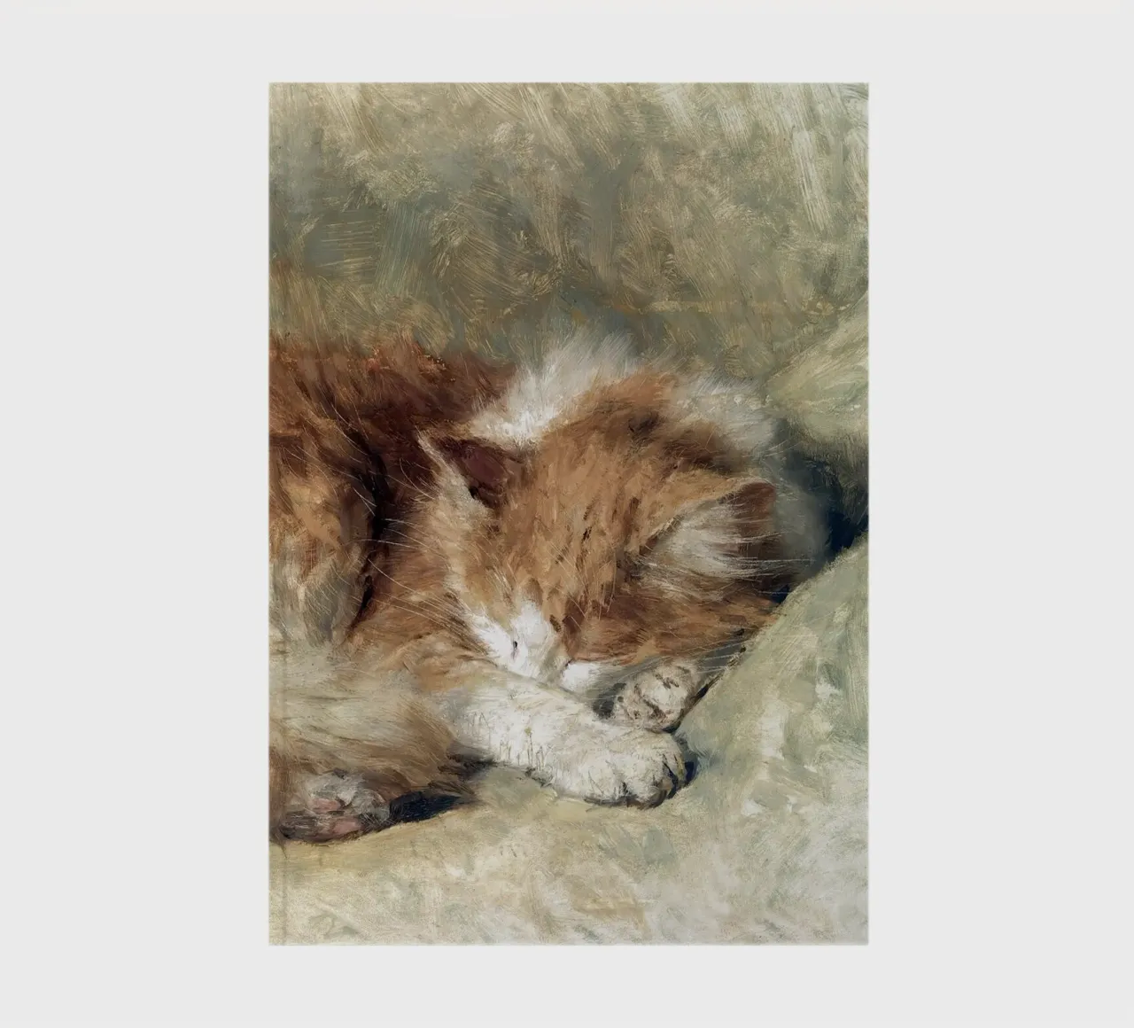 A sleeping cat notebook by apoloprints