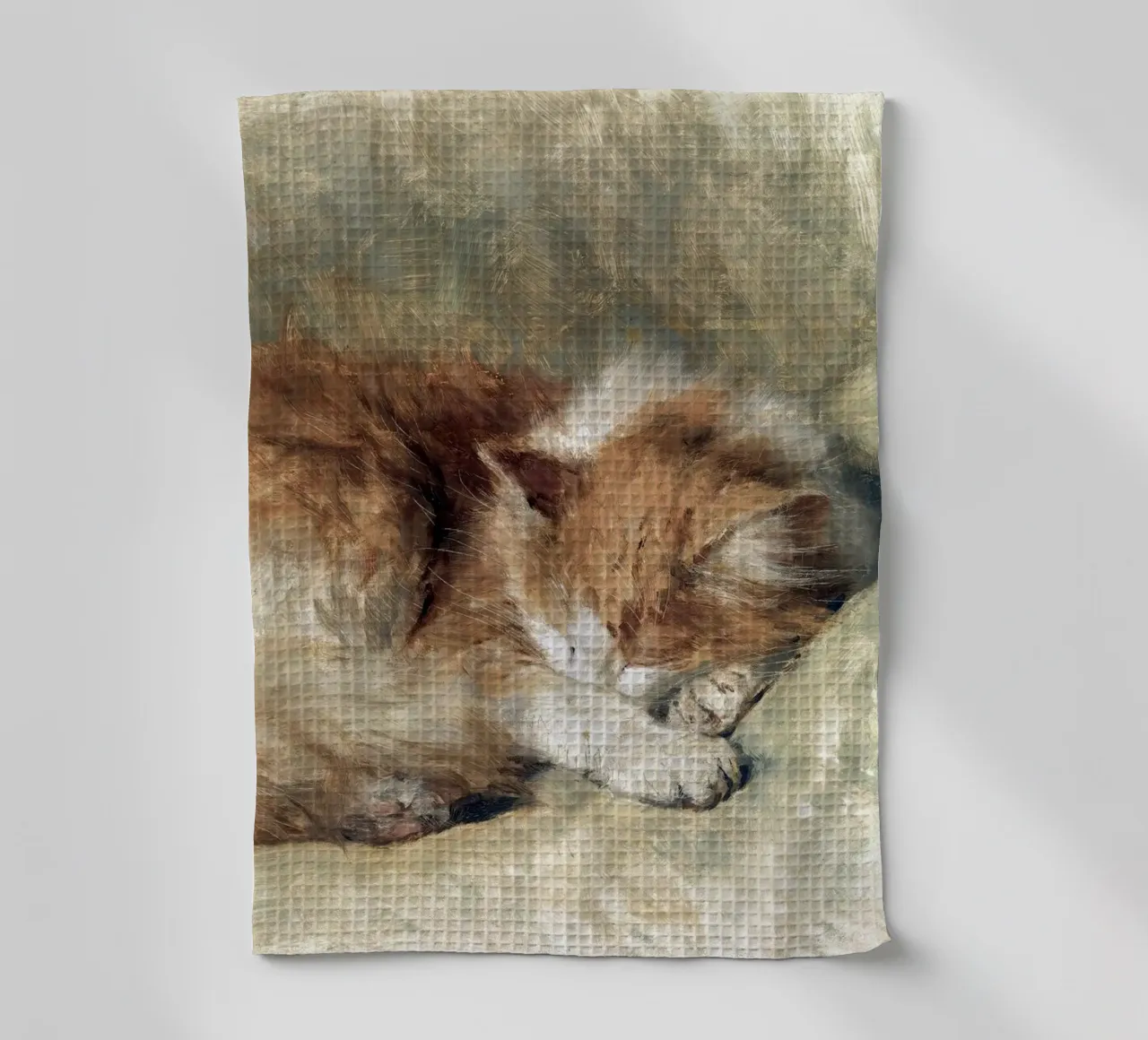 A sleeping cat canovaccio da cucina da apoloprints