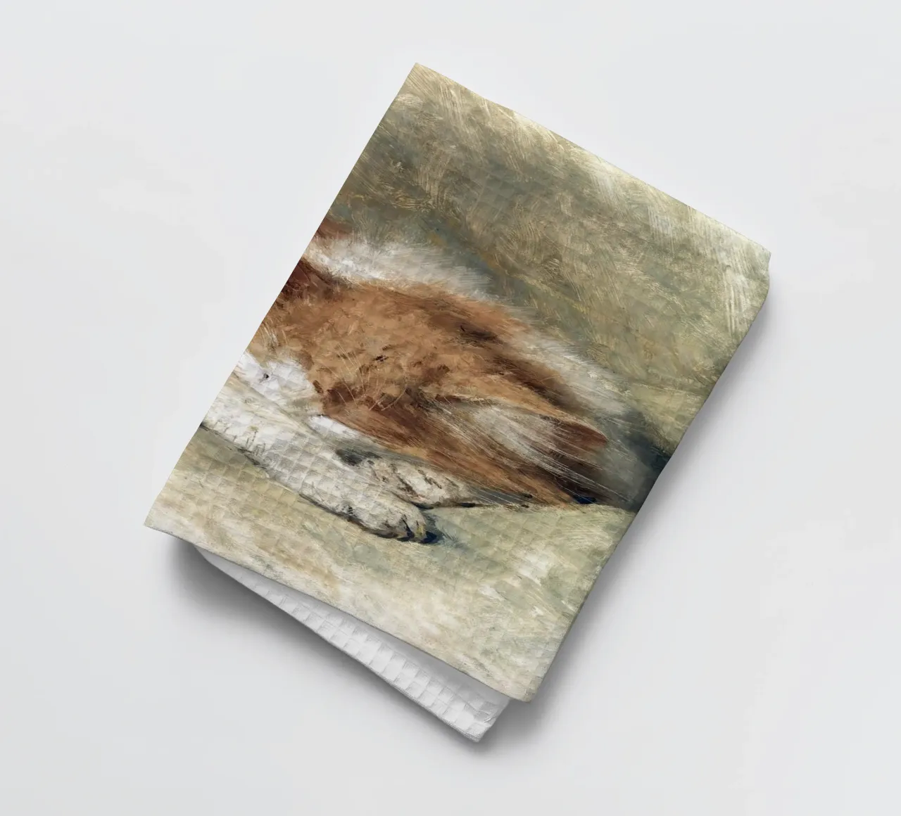 A sleeping cat canovaccio da cucina da apoloprints
