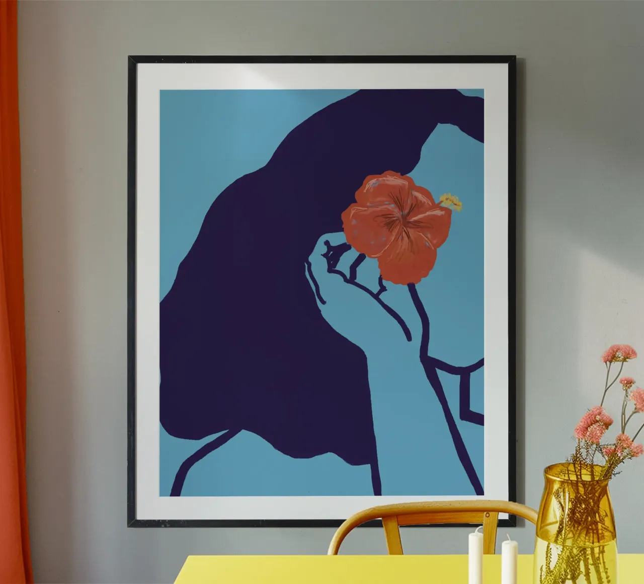 Hibiscus poster da tainah negreiros