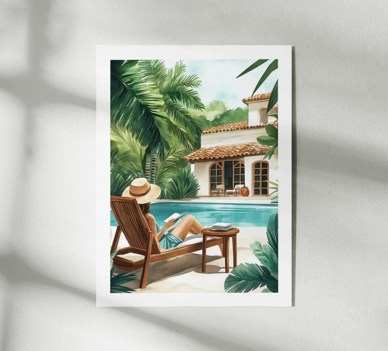 Lectura junto a la piscina metacrilato de Shores & Skies