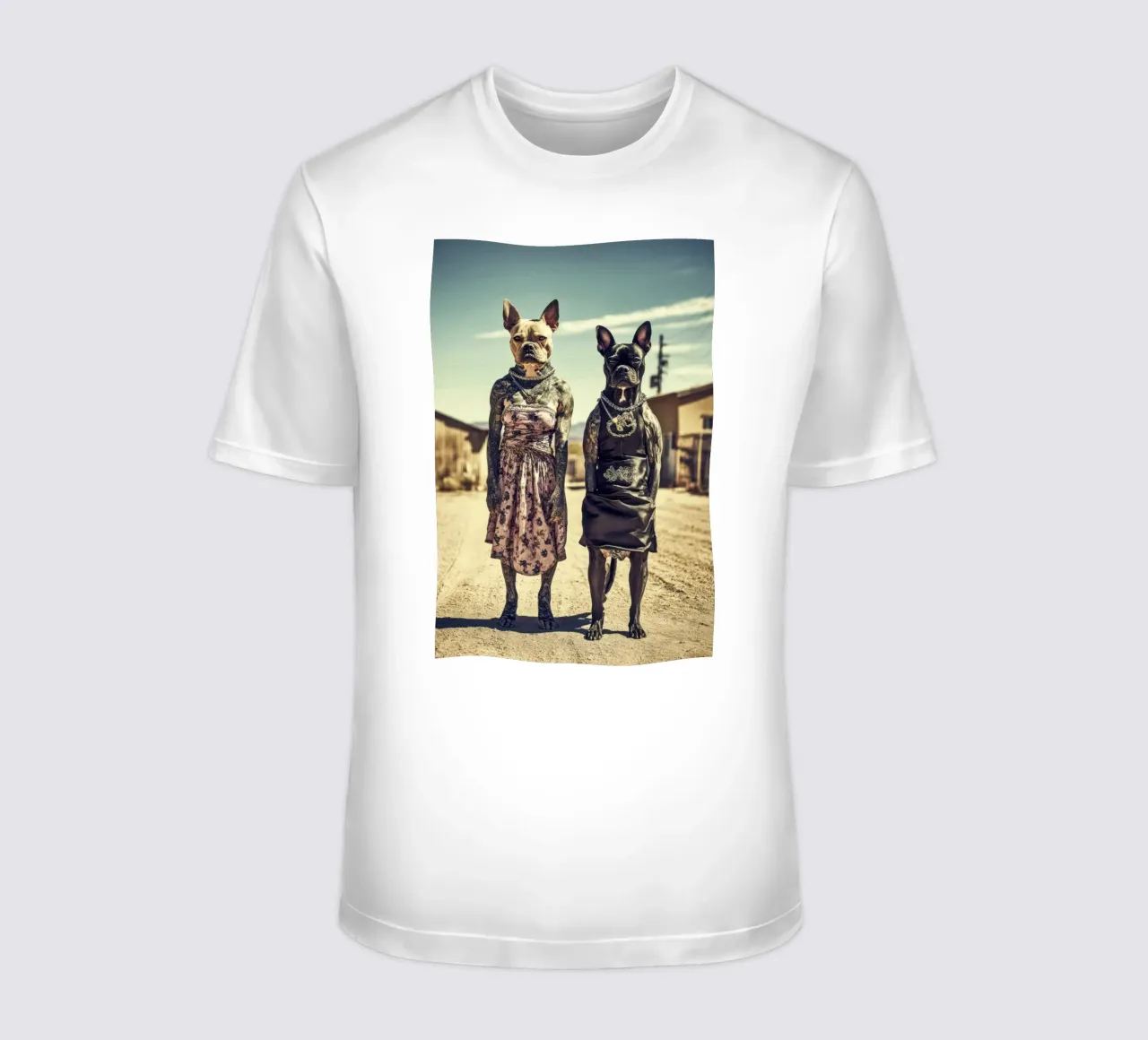 Bonnie & Clara, Las Vegas t-shirt by Affiches Chien Originales – Dogland