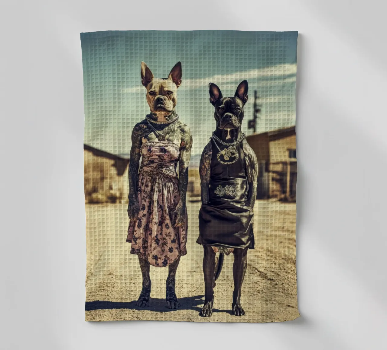 Bonnie & Clara, Las Vegas canovaccio da cucina da Affiches Chien Originales – Dogland