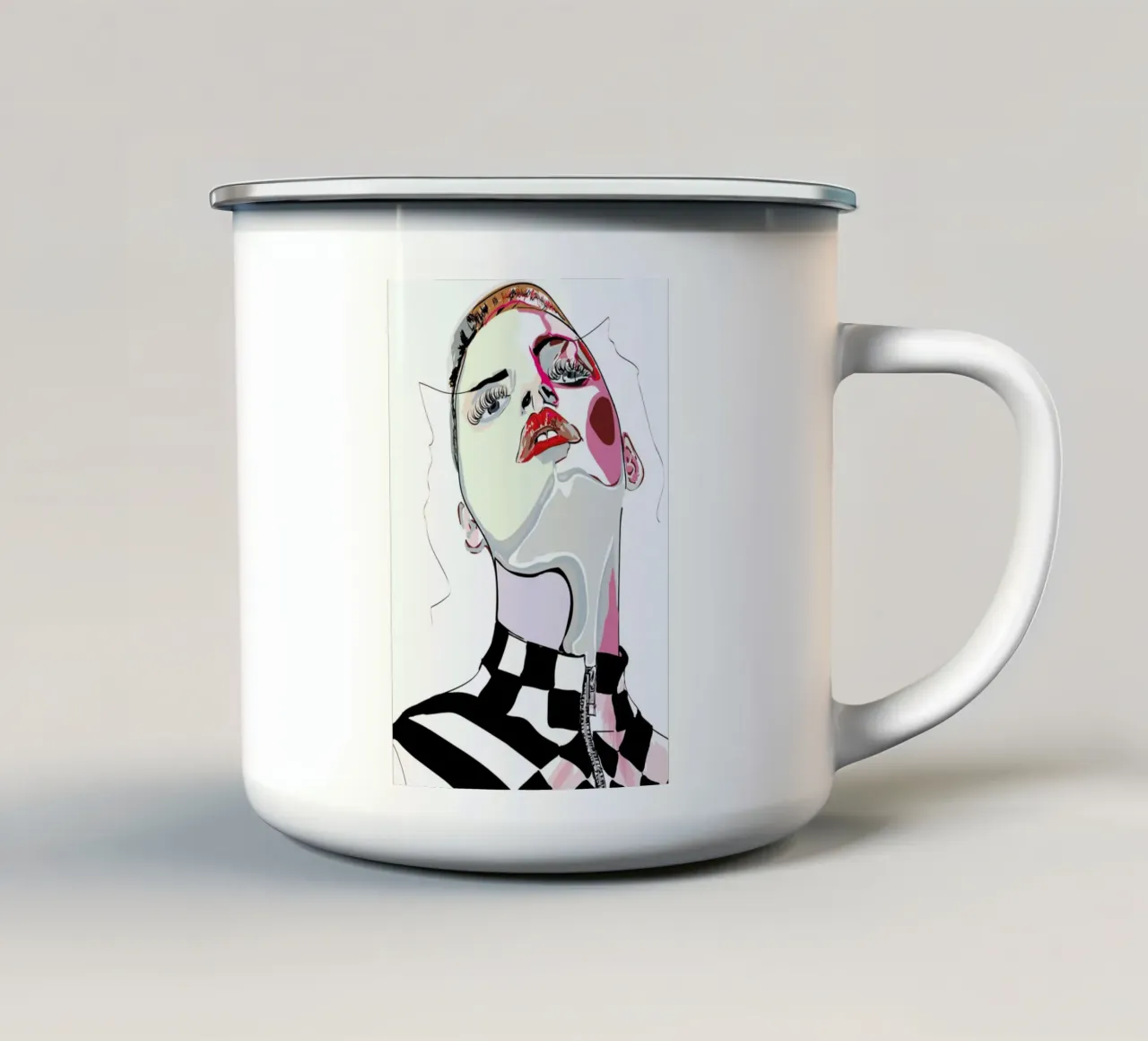 Pretty in Pink 4 tazza in smalto da Marcell Naubert