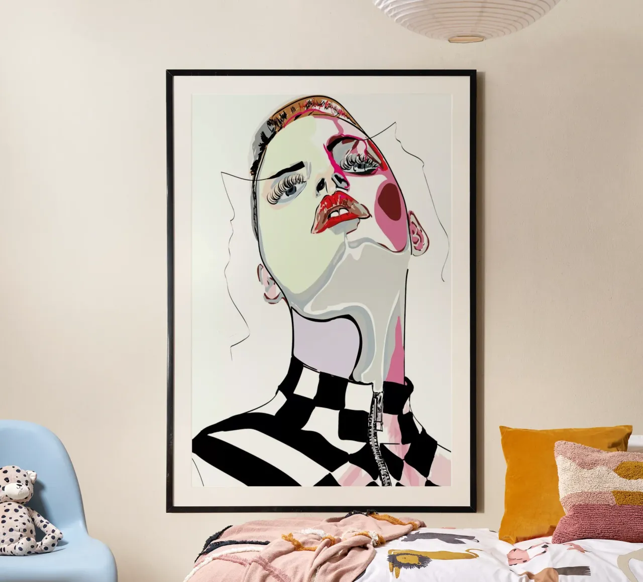 Pretty in Pink 4 poster con telaio in plastica da Marcell Naubert