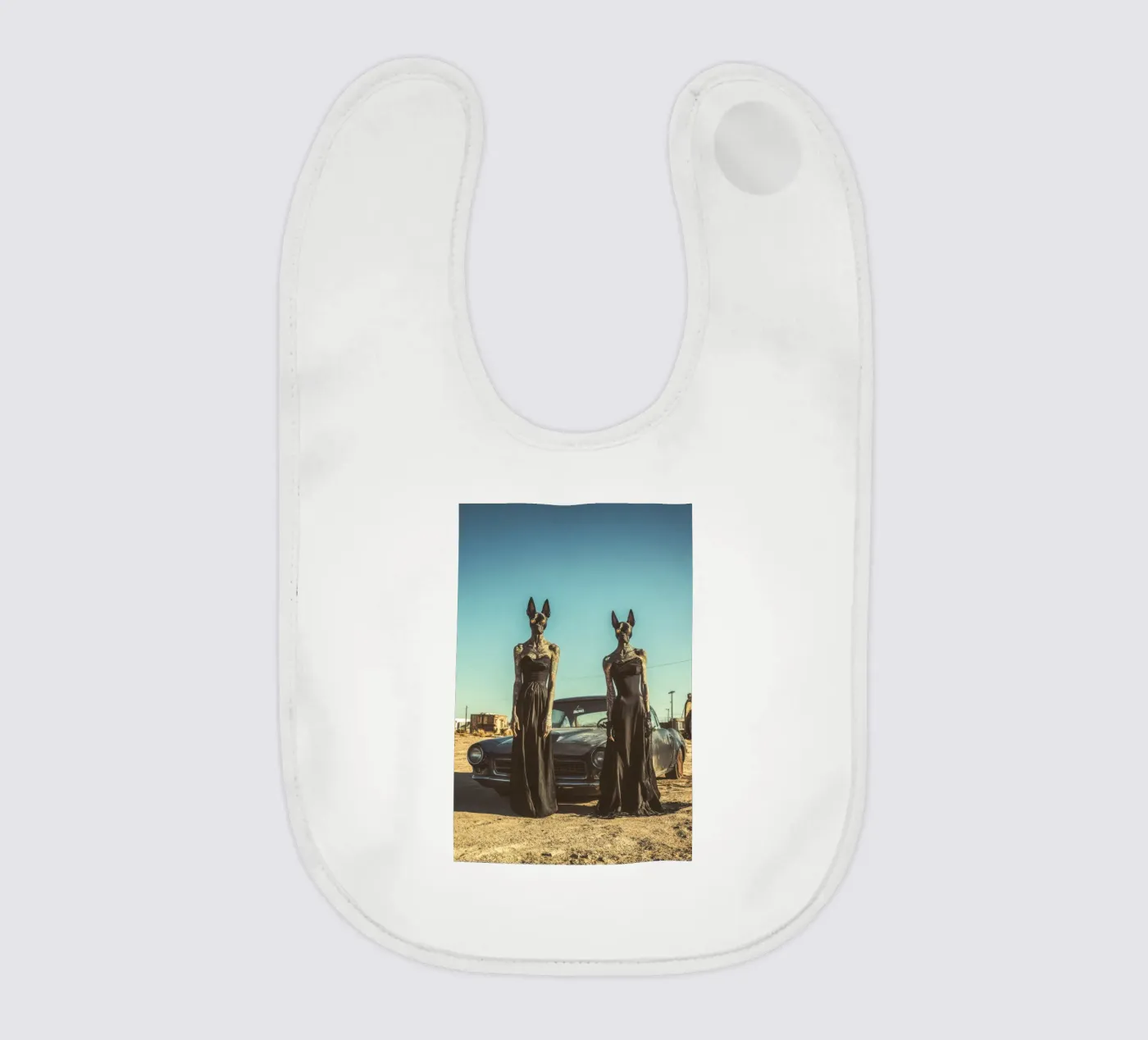 Sofia et Luna baby bib by Affiches Chien Originales – Dogland