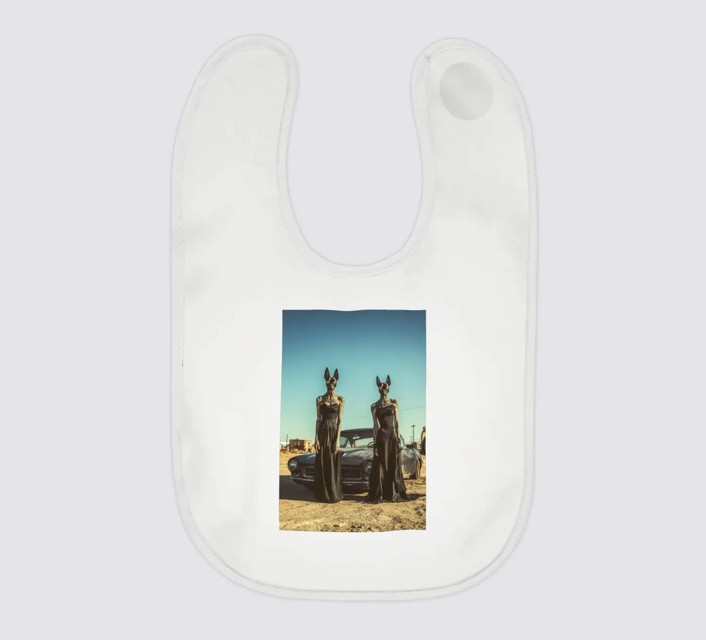 Sofia et Luna baby bib by Affiches Chien Originales – Dogland