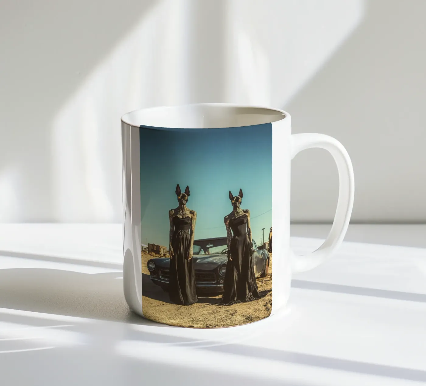 Sofia et Luna ceramic mug by Affiches Chien Originales – Dogland