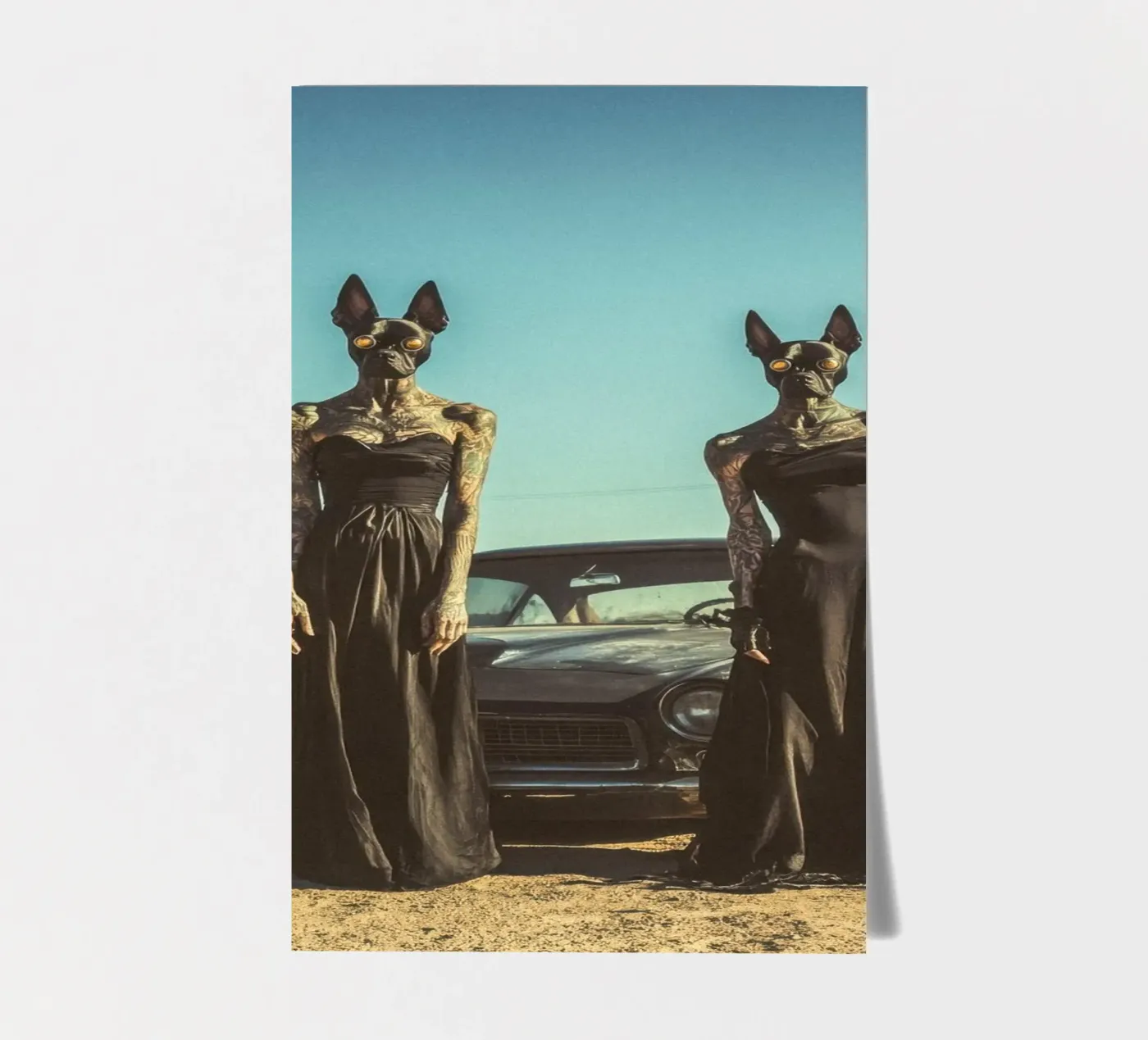 Sofia et Luna foglio adesivo da Affiches Chien Originales – Dogland